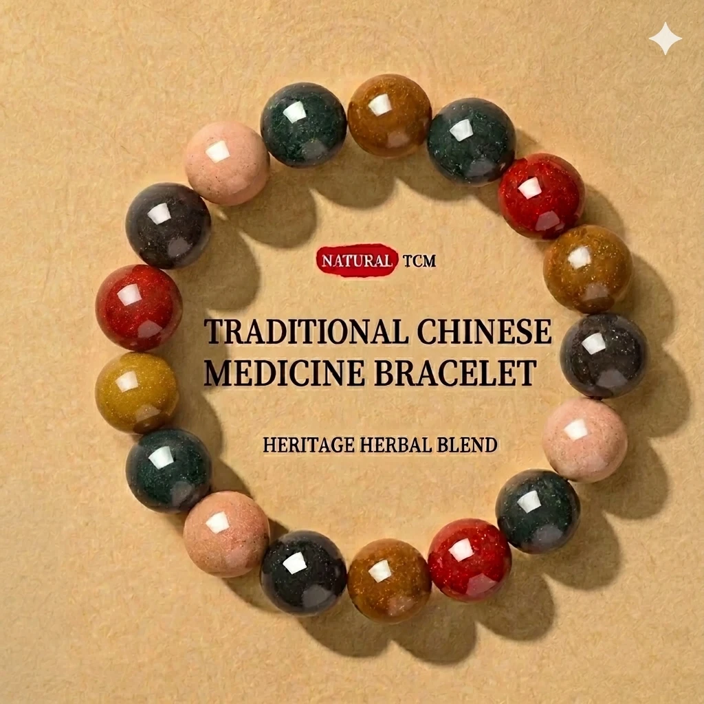 Ancient Wisdom Herbal Incense Bead Bracelet | Five Element Natural Fragrance for Emotional Balance and Sleep Support