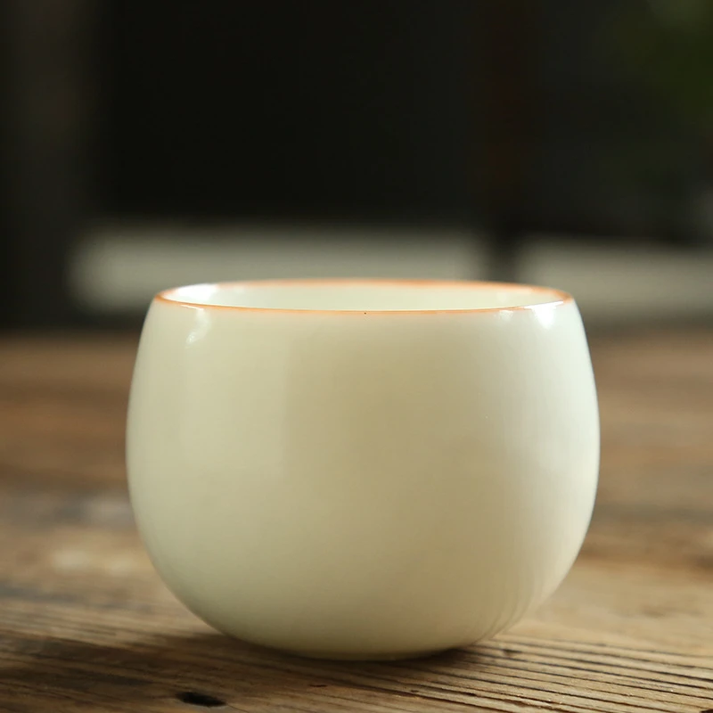Yujian White Porcelain Master Cup – Open Kung Fu Tea Tasting Cup for Mindful Moments