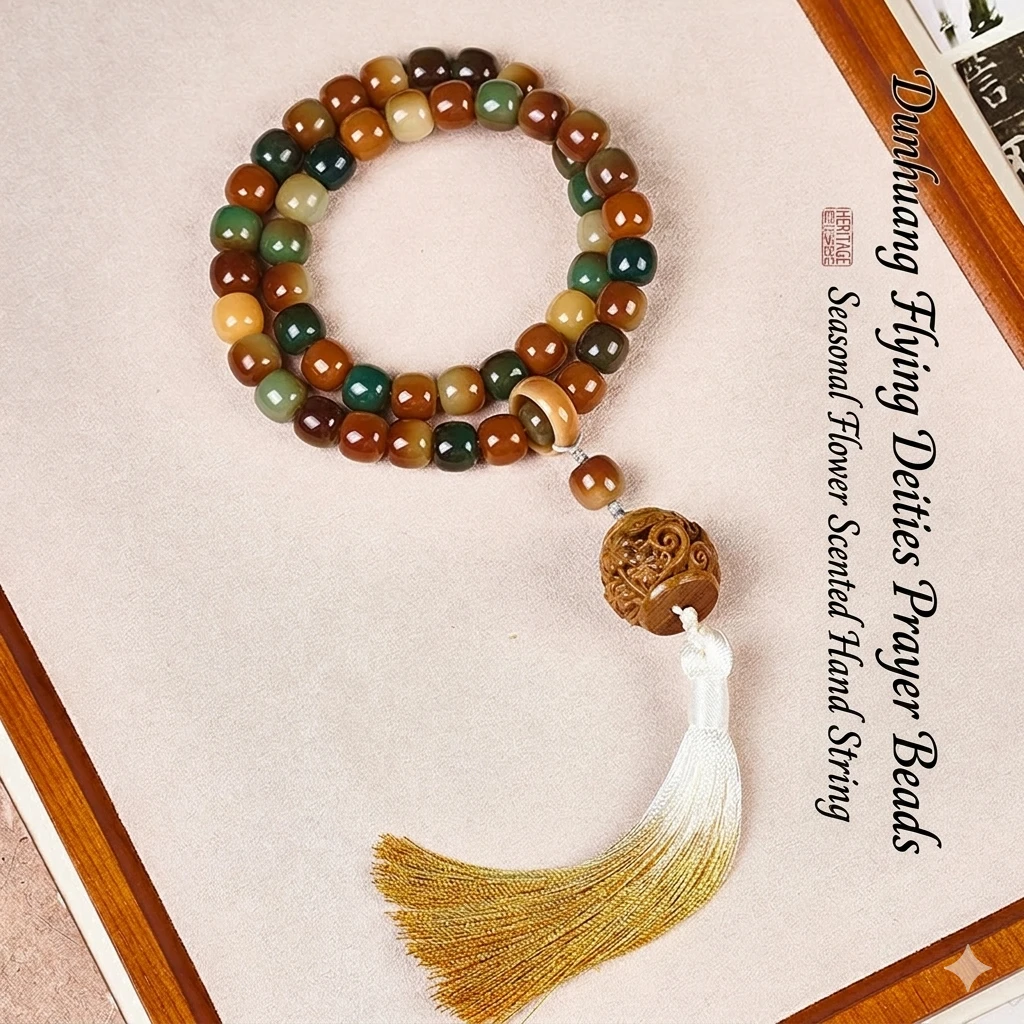 Eternal Bloom Bodhi Bracelet – Hand-Polished Double-Loop Zen Beads for Mindfulness & Style